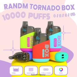 Fumot Tornado 10000 Disposable Vape Pod Box - 20ML (1 Piece) Black Ice - Fumot vape review 422VLN355