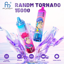 Fumot Tornado 15000 Disposable Vape - 25ML (1 Piece) Strawberry Watermelon Lemonade - Fumot vape shop 422VLN187
