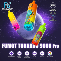 Fumot Tornado 9000 Pro Disposable Vape - 18ML (1 Piece) Blueberry Raspberry - Fumot vape shop 422VLN207